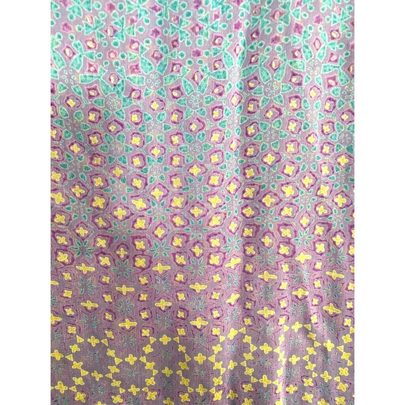 Lola P. Vintage Lavender Tiered Floral 2 piece Maxi Dress & top - size Medium - Picture 2 of 7